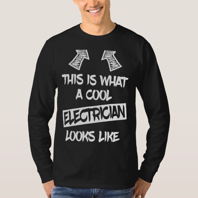 Mens Cool Electrician Electronics SA T-Shirt (Vorderseite)