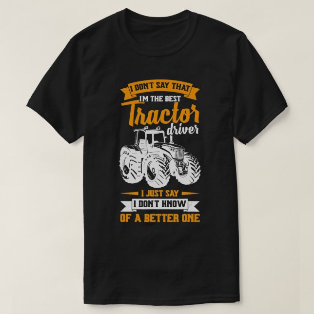 Mens Cool & Funny Farmer Saying Tractor Driver Far T-Shirt (Design vorne)