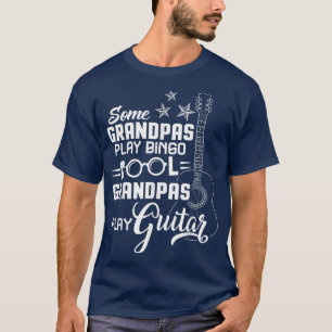 Mens Cool Grandpas spielen Gitarre Opa 2347 T-Shirt