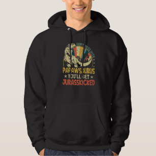 Mens Cool Papawsaurus Dinosaur Rex Vintag Vater' Hoodie