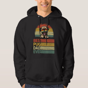 Mens Cooler bester Mops Vater je Vatertag Hoodie