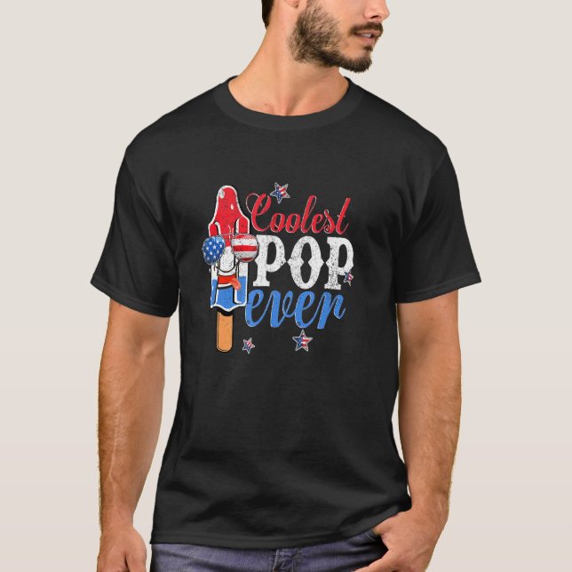 Mens Coolster Pop je amerikanische Flaggenbombe Ei T-Shirt (Vorderseite)