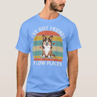 Mens Corgi leben Freunde in niedrigen Orten Pembro T-Shirt