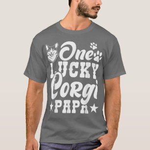 Mens Corgi One Lucky Corgi Vater Dog Lover T-Shirt