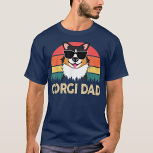 Mens Corgi Tricolor Corgi Dad Ohrts for Lovers T-Shirt