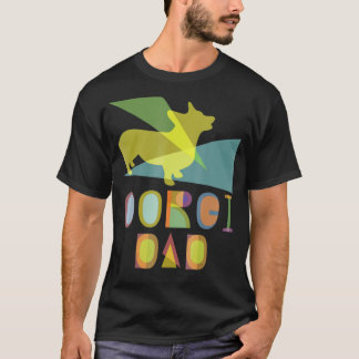 Mens Corgi Vater Niedlich Hunde Besitzer Adoptier  T-Shirt