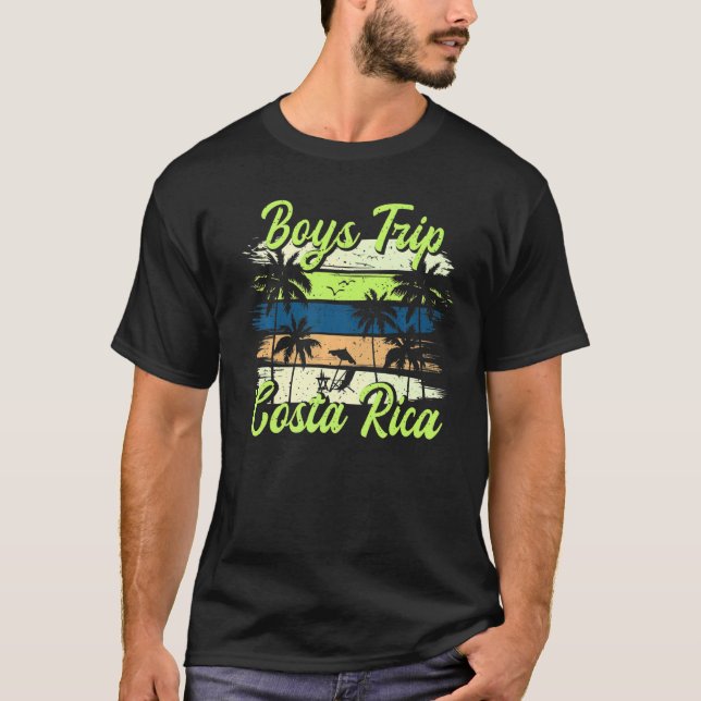 Mens Costa Rica Typ Trip Matching Mens Costa Rica T-Shirt (Vorderseite)