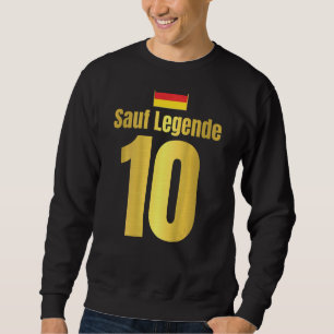 Mens Costume Carnival & Carnival Deutschland Sauf Sweatshirt