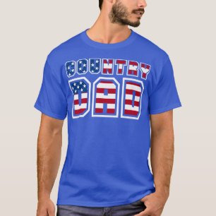 Mens Country Music Vater Vintag American Flag1744 T-Shirt