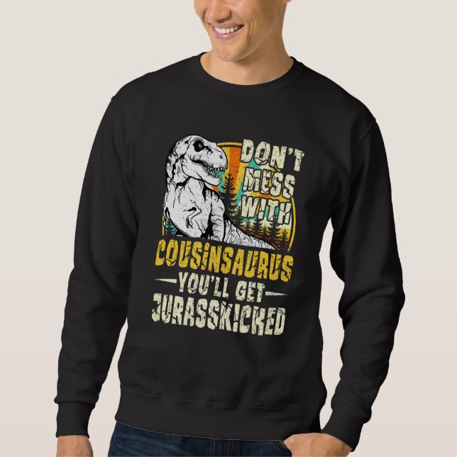Mens Cousin Rex Saurus Papasaurus Dinosaurs Men Fa Sweatshirt (Vorderseite)