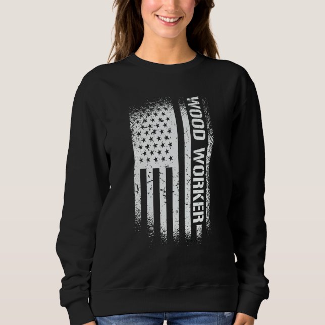 Mens Craftsman Retro Graphic Electrician Worker To Sweatshirt (Vorderseite)