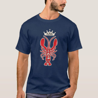 Mens Crawfish King Lasse Cray Crayfish, I Liebe T-Shirt