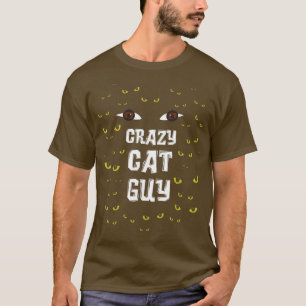 Mens Crazy Cat Typ & Cat Daddy T-Shirt