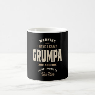 Mens Crazy Grumpa Grandpa-Geschenk Kaffeetasse