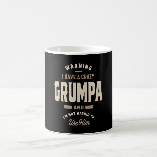 Mens Crazy Grumpa Grandpa-Geschenk Kaffeetasse (Mittel)