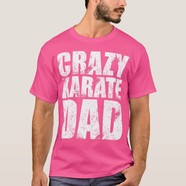 Mens Crazy Karate Vater T-Shirt (Vorderseite)