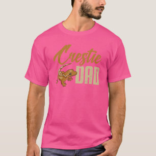 Mens Crested Gecko Crestie Vater Eyelash Lizard He T-Shirt