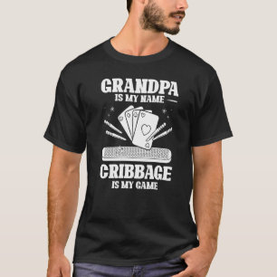 Mens Cribage Board Kartenspielkartenregeln Crib Pl T-Shirt