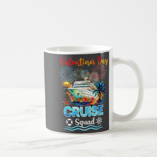 Mens Cruise Squad Valentine's Day Vacation Travel  Kaffeetasse (Rechts)
