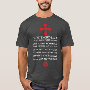 Mens Crusader Knight Knights Templar Code T   Hol T-Shirt