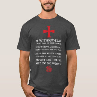 Mens Crusader Knight Knights Templar Code T   Hol T-Shirt
