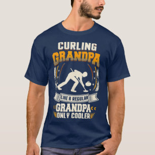 Mens Curling Großvater nur wie ein regelmäßiger Gr T-Shirt