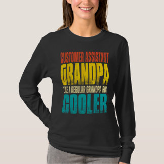 Mens Customer Assistant Grandpa Like a Regular Gra T-Shirt