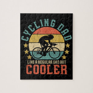 Mens Cycling Vater Bike Rider & Cyclist Vatertag Puzzle