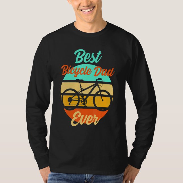 Mens Cyclist Papa Vater Vater's Day Downhill Ebi T-Shirt (Vorderseite)