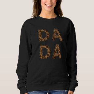 Mens Da Vater's Day Cheetah Stolz New Dad Fath Sweatshirt
