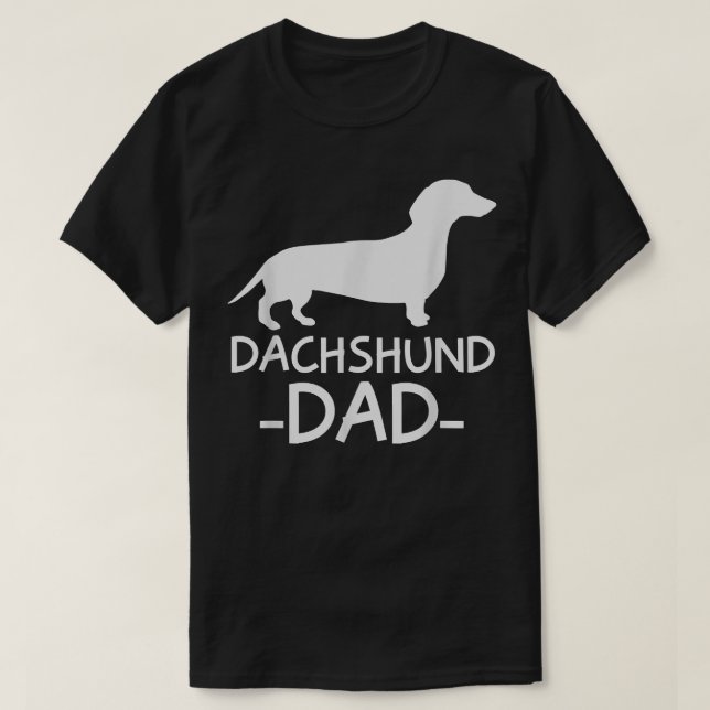 Mens Dachshund Dad Weiner Weenie Apparel dog lover T-Shirt (Design vorne)