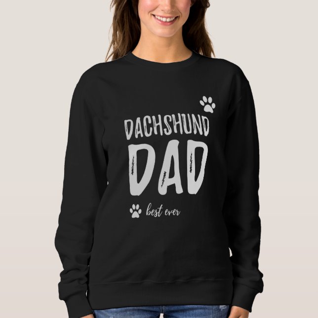 Mens Dackel Hund Vater Beste Idee Sweatshirt (Vorderseite)
