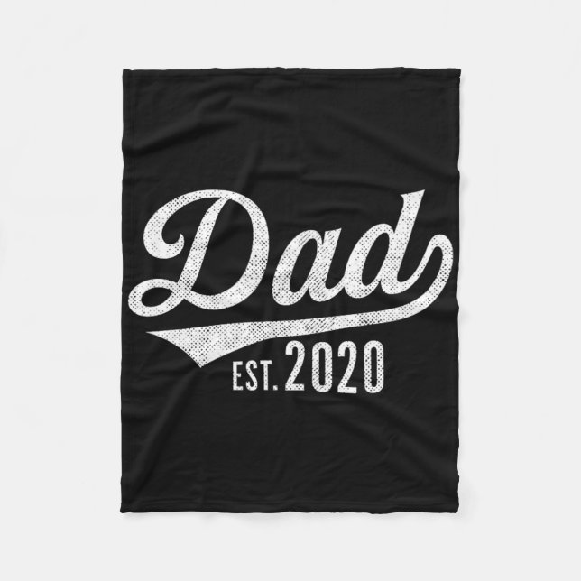 Mens Dad Est. 2020 Shirt - Expecting Baby Fathers  Fleecedecke (Vorderseite)