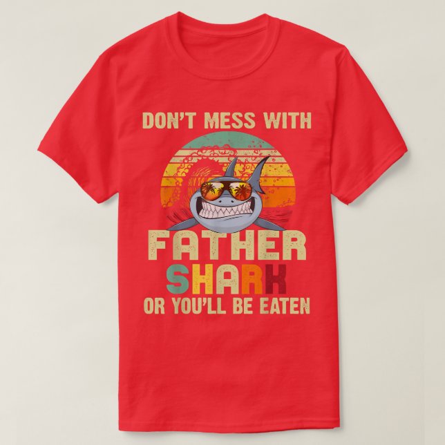 Mens Dad Gift From DaughterDont Mess With Father S T-Shirt (Design vorne)