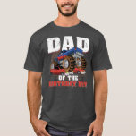 Mens Dad Of The Birthday Boy Funny Monster Truck T-Shirt<br><div class="desc">Mens Dad Of The Birthday Boy Funny Monster Truck Dad Father's Day Gift. Perfect gift for your dad,  mom,  papa,  men,  women,  friend and family members on Thanksgiving Day,  Christmas Day,  Mothers Day,  Fathers Day,  4th of July,  1776 Independent day,  Veterans Day,  Halloween Day,  Patrick's Day</div>