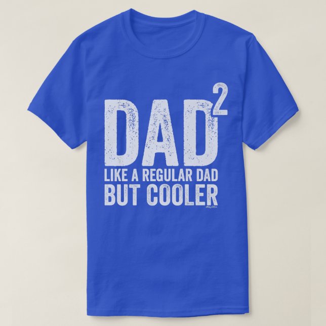 Mens Dad To The Second Power  Dad of 2 Kids Square T-Shirt (Design vorne)