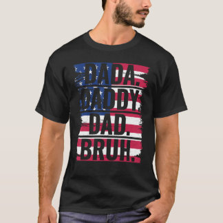 Mens Dada Daddy Vater Bruh 2 T-Shirt