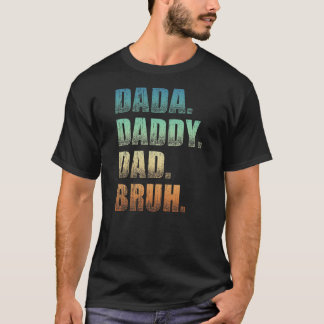 Mens Dada Daddy Vater Bruh Father und Kinder Funny T-Shirt
