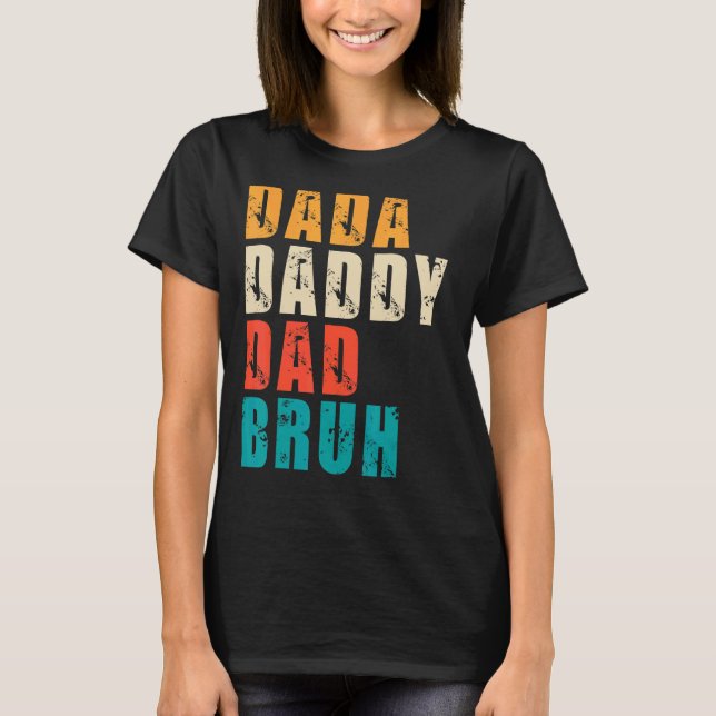 Mens Dada Daddy Vater Bruh Vater T-Shirt (Vorderseite)