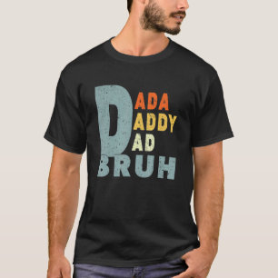 Mens Dada Daddy Vater Bruh Vatertag Vater Vintag T-Shirt