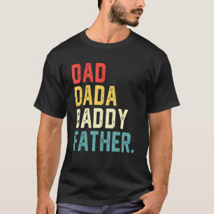 Mens Dada Daddy Vater Vater Vatertag Vintag für T-Shirt