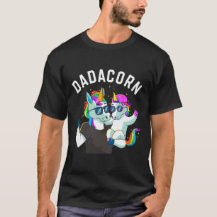 Mens Dadacorn Unicorn Vater Familie Geburtstagsvat T-Shirt
