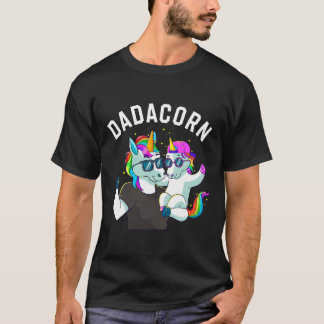 Mens Dadacorn Unicorn Vater Familie Geburtstagsvat T-Shirt