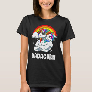 Mens Dadacorn Vater Tochter Unicorns Vater D T-Shirt