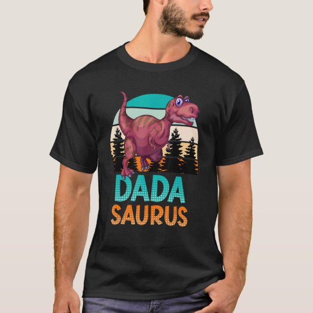 Mens Dadasaurus Papasaurus Daddy 1 T-Shirt (Vorderseite)