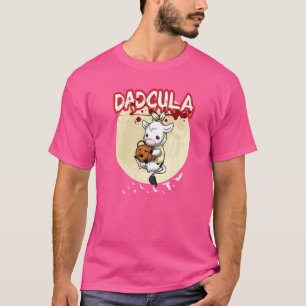 Mens Dadcula Dracule Vampire Vater Halloween-Party T-Shirt