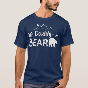 Mens Daddy Bear Matching Family Mama Papa Bear T-Shirt