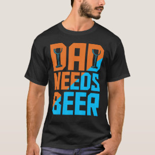 Mens Daddy braucht einen Biervatertag T-Shirt