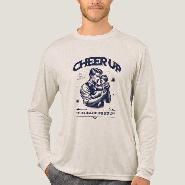 MEN'S DADDY CHEER UP LONG SLEEVE TEE (Vorderseite)