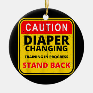 Mens Daddy Diaper Kit Neuer Vater Überleben Vater  Keramik Ornament